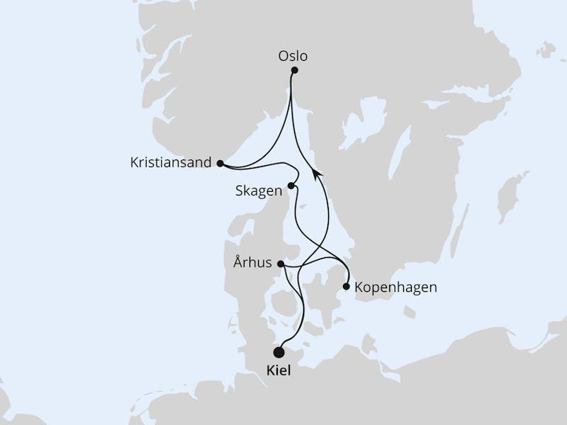 Skandinavische Highlights ab Kiel