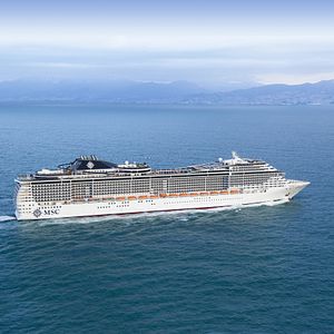 MSC Preziosa,Ship,Sea,Aerial view,Sky,Destination,Mediterranean,Fantasia Class,sea