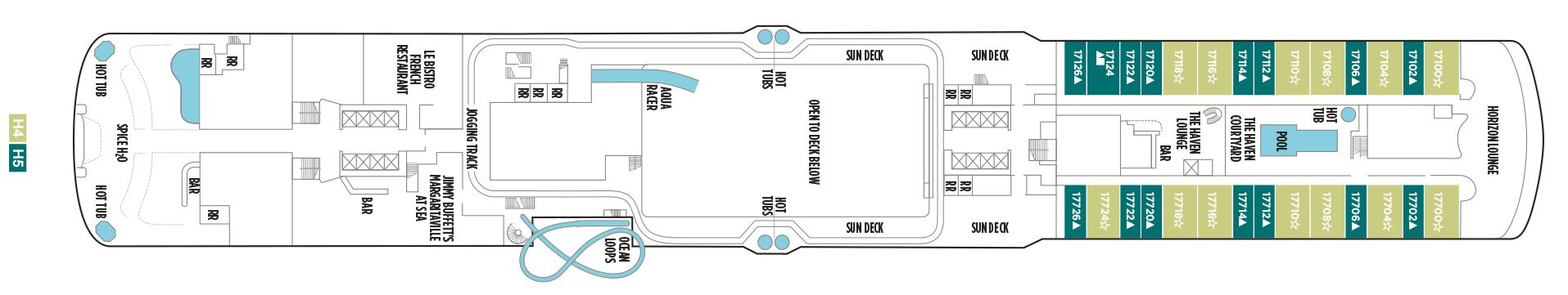 Norwegian Joy - Norwegian Cruise Line - DECK 17