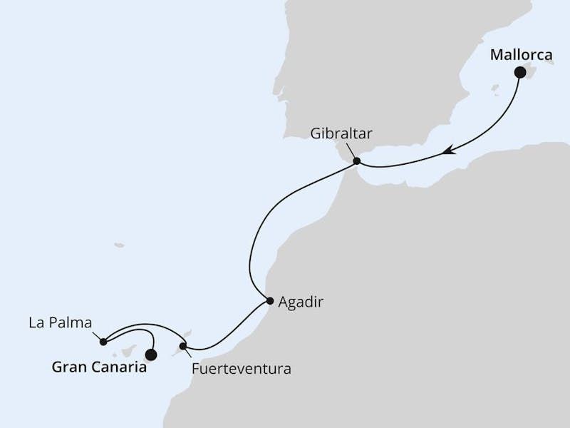 Von Mallorca nach Gran Canaria