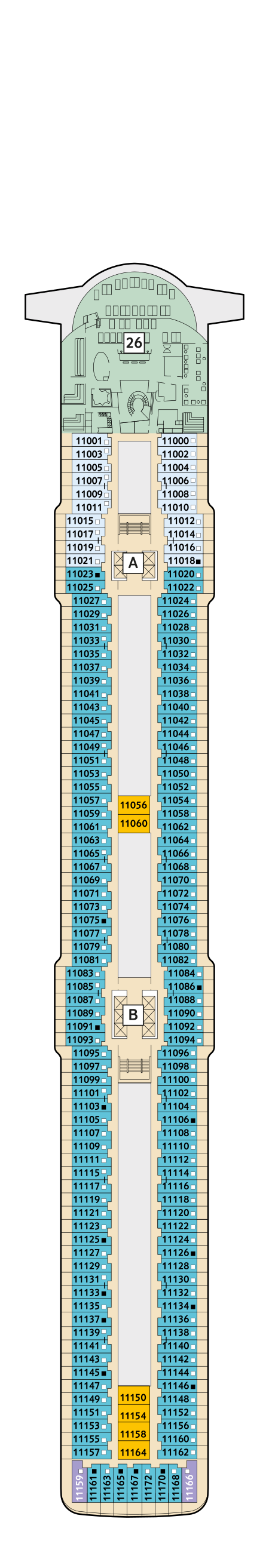 Mein Schiff 5 - TUI Cruises - Deck 11 (Krabbe)