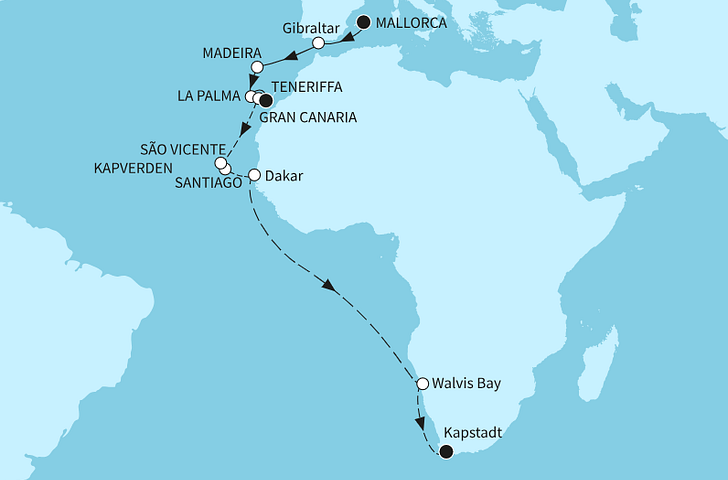 Impression zu Winter 2026/27 - Mein Schiff 6 - Weltentdecker-Routen