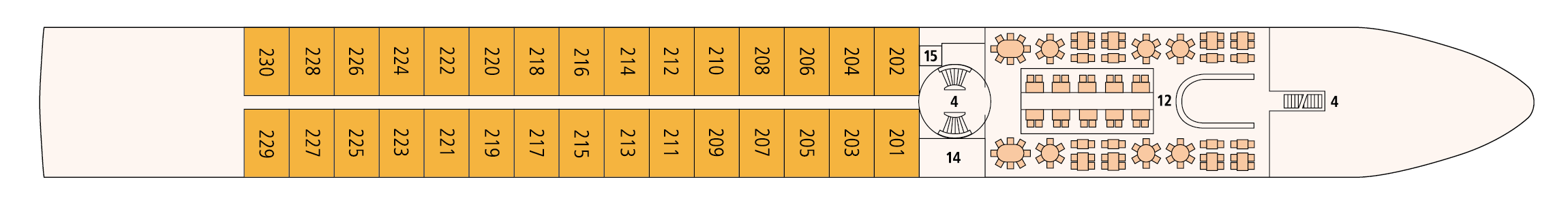 A-ROSA CLEA A-ROSA ALEA Deck 2