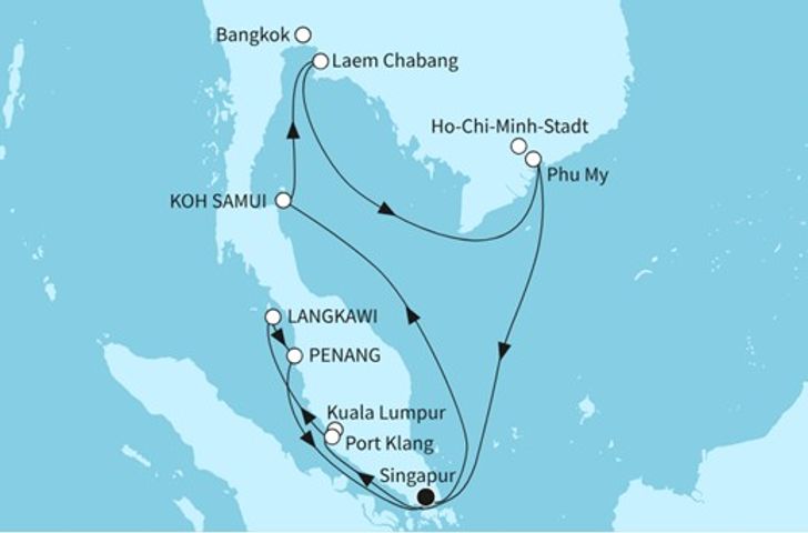 Impressionn zu Asien mit Mein Schiff - Mein Schiff 6 - Faszination Südostasien