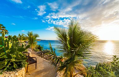 Curacao mit Blick auf die Playa Lagun