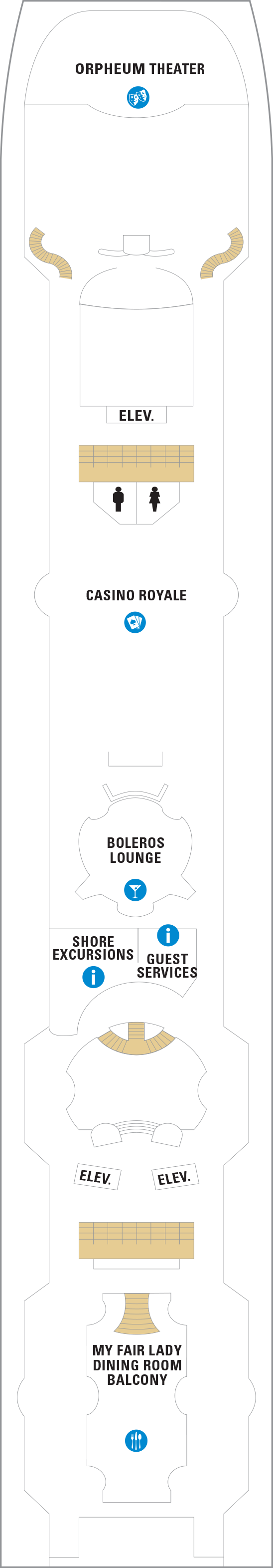 Enchantment of the Seas - Royal Caribbean International - Deck 5 (Deck 5)