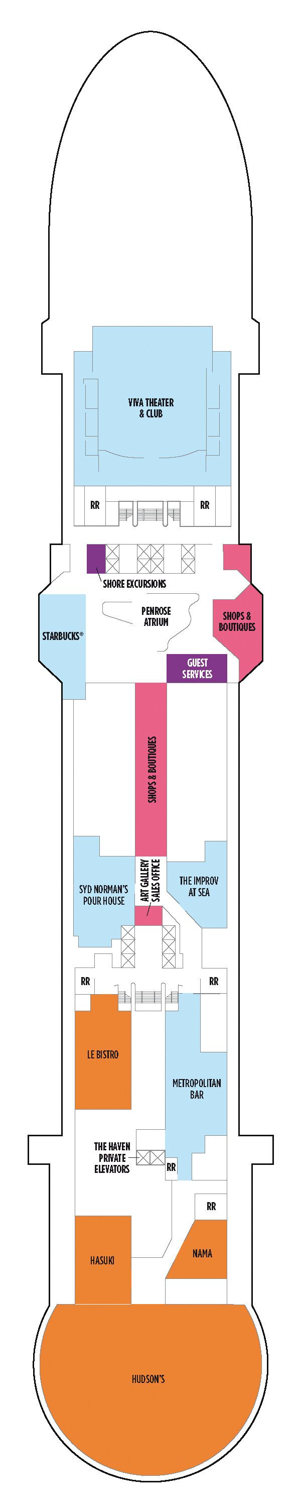 Norwegian Viva - Norwegian Cruise Line - Deck 7 (Deck 7)