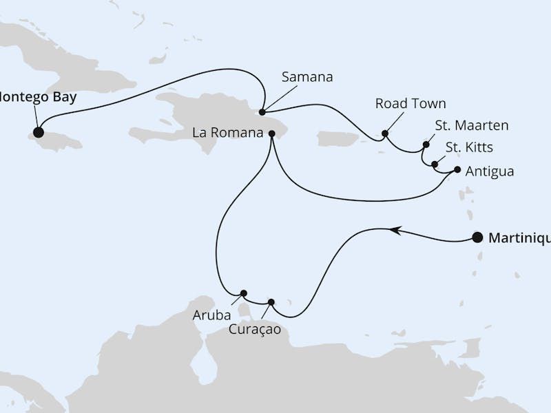  Karibische Inseln ab Martinique