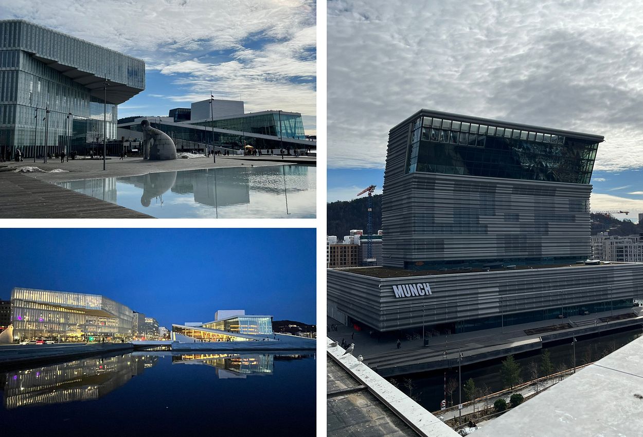 Opernhaus und Munch Museum in Oslo