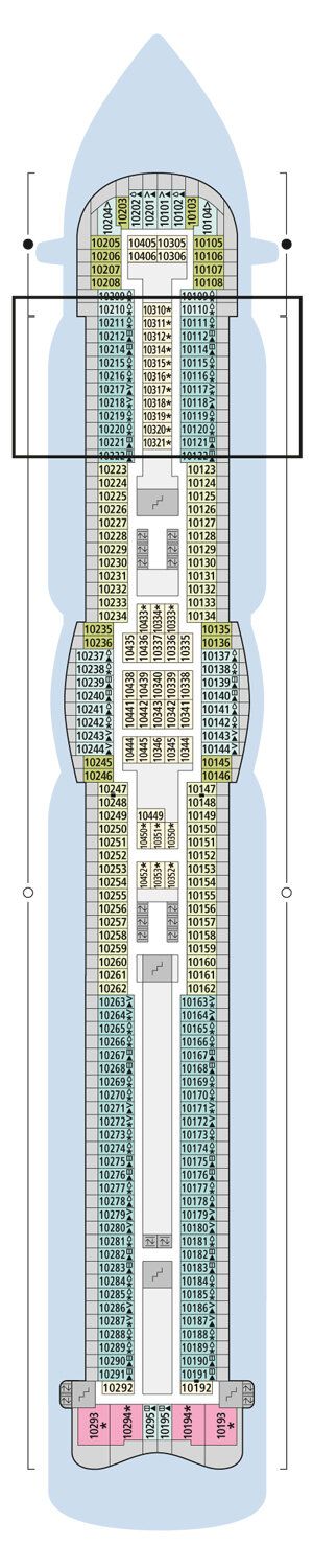AIDAprima - AIDA Cruises - Deck 10 (Deck 10)