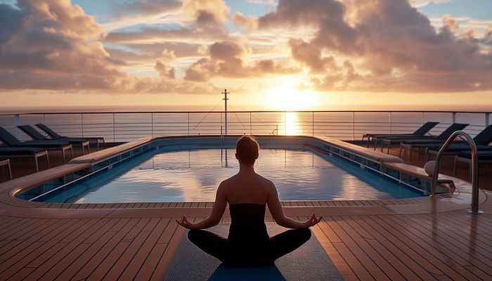 Sport an Deck Kreuzfahrtschiff