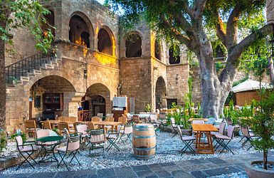 Griechische Taverne in Rhodos Stadt