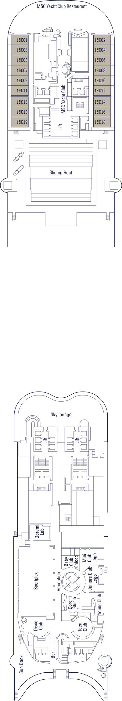 MSC Virtuosa - MSC Cruises - Deck 18 (Schumann)