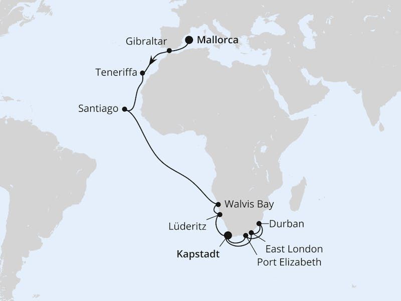 Von Mallorca über Namibia nach Kapstadt 2