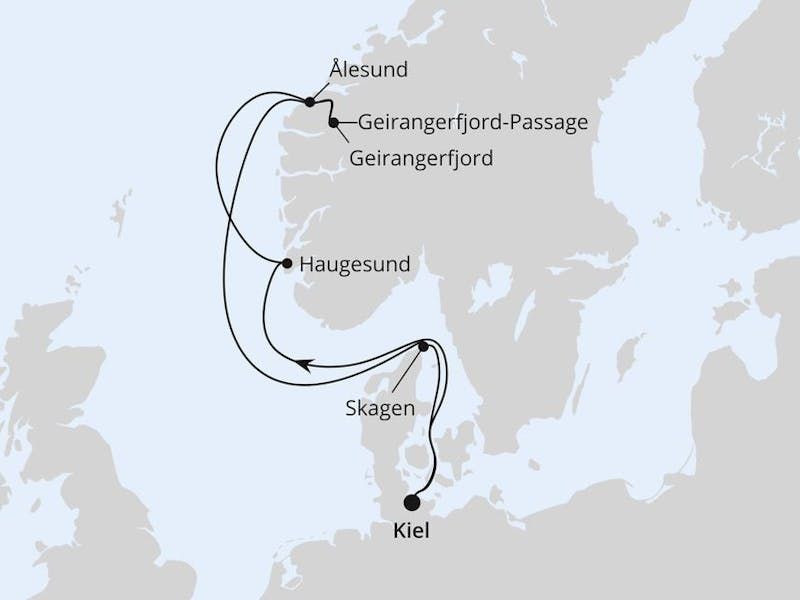 Norwegen ab Kiel