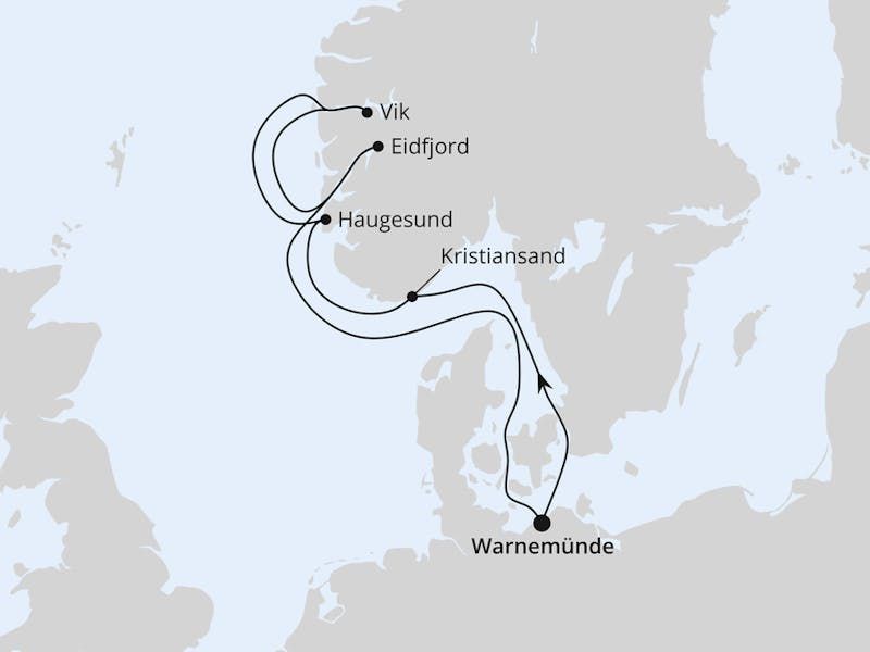 Norwegens Fjorde ab Warnemünde