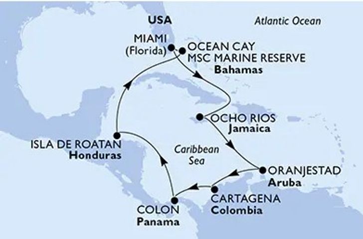 Impressionn zu Winter 25/26 - MSC Divina - Karibische Abenteuerreise