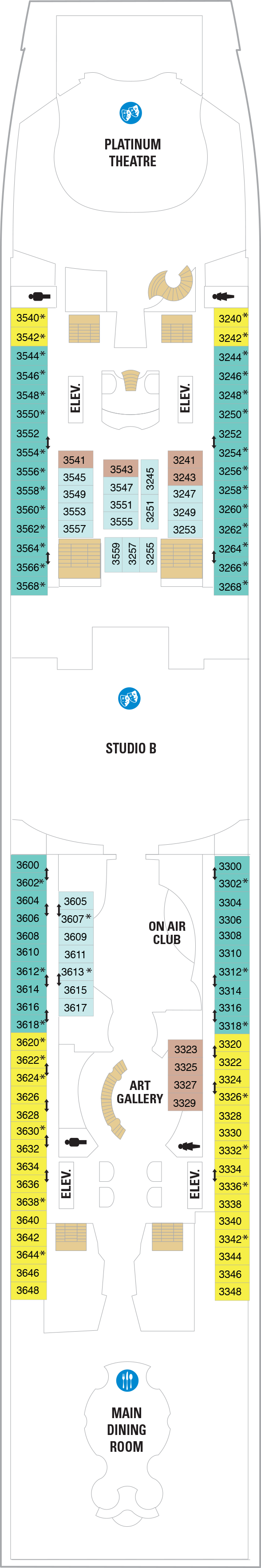 Liberty of the Seas - Royal Caribbean International - Deck 3 (Deck 3)