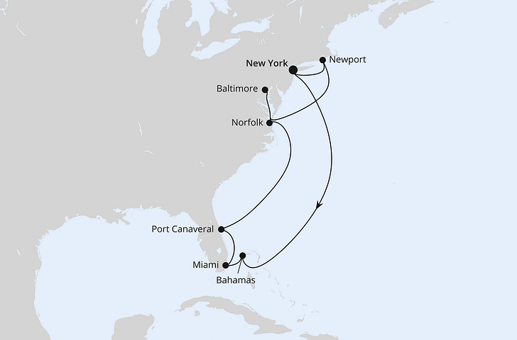 Impression zu Sommer 2026 Besttarif - AIDAdiva - Florida, Maryland & Bahamas