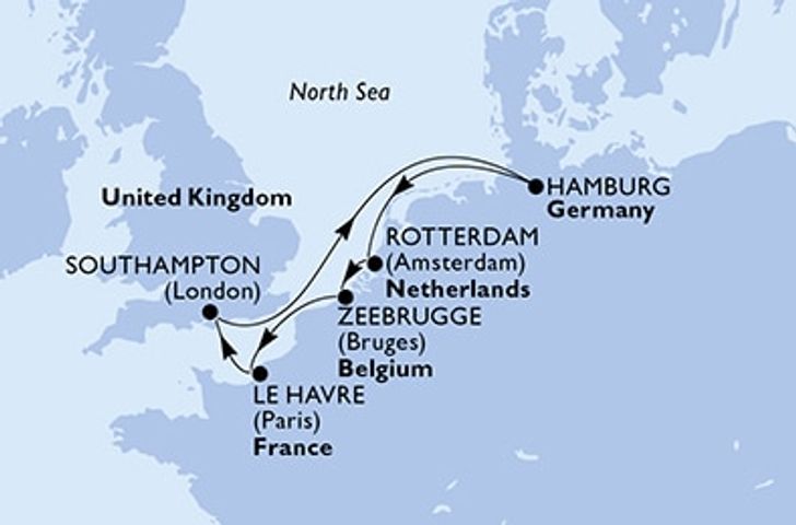 Impressionn zu Winter 2025/26 - MSC Poesia - Nordeuropäische Metropolen
