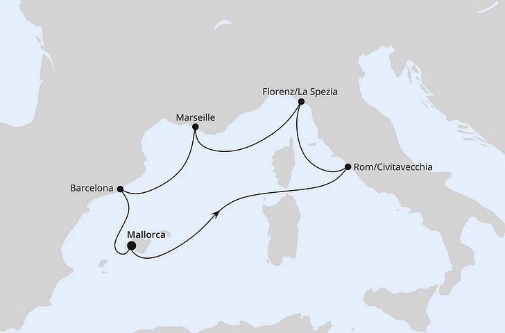 Impression zu AIDA Frühlingsstart - AIDAbella oder AIDAcosma - Mittelmeer