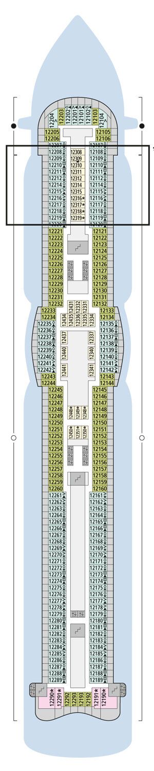 AIDAperla - AIDA Cruises - Deck 12 (Deck 12)