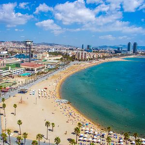 Strand Barcelona Spanien