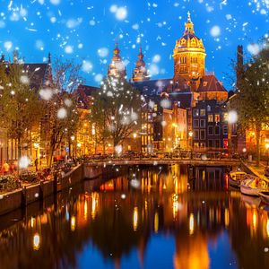 Amsterdam Schnee Winter Advent Weihnachten