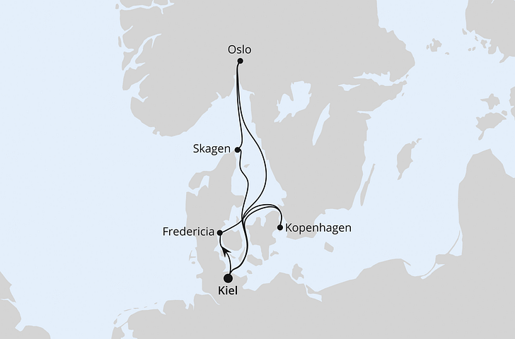 Impression zu Sommerferien 2026 - AIDAbella - Skandinavien