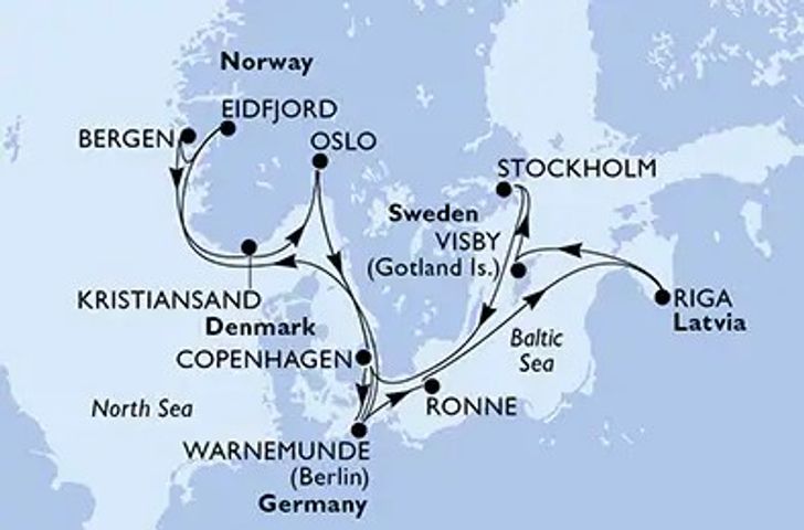 Impressionn zu Sommer 2026 - MSC Magnifica - Perlen der Ostsee & Norwegische Fjorde