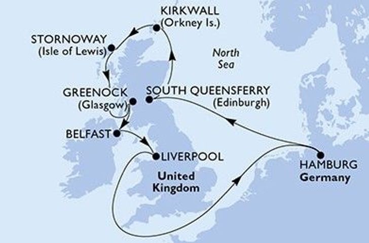 Impression zu MSC Balkonkabinen-Special - MSC Preziosa - Britannische Inselträume