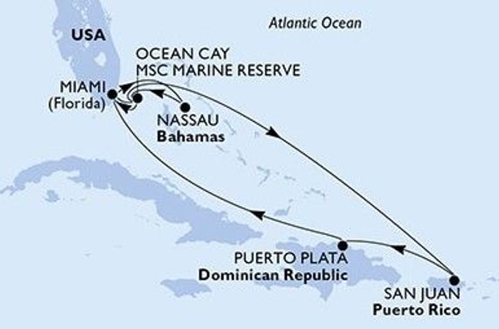 Impression zu MSC Yacht Club Winter 2026/27 - MSC Seaside - Karibische Vielfalt und Entspannung