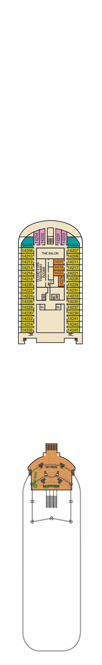 Carnival Horizon - Carnival Cruise Line - Deck 14 (Sky)