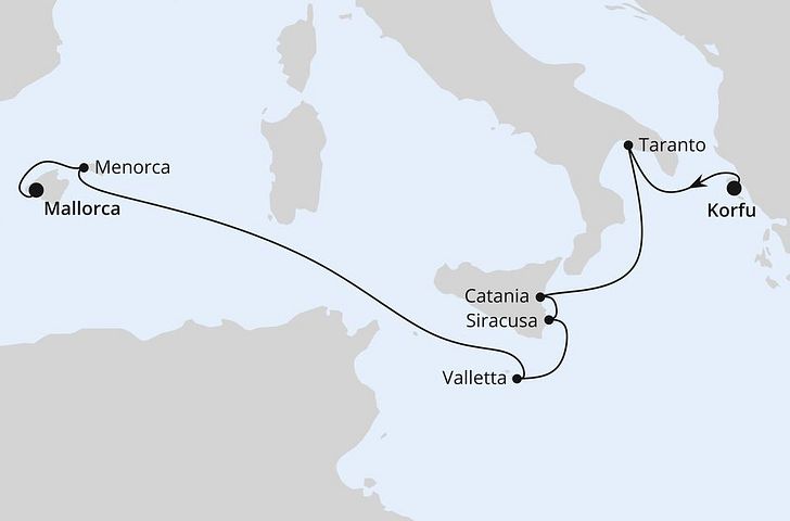 Impressionn zu AIDA Winter inkl. Bordguthaben - AIDAblu - Von Korfu nach Mallorca