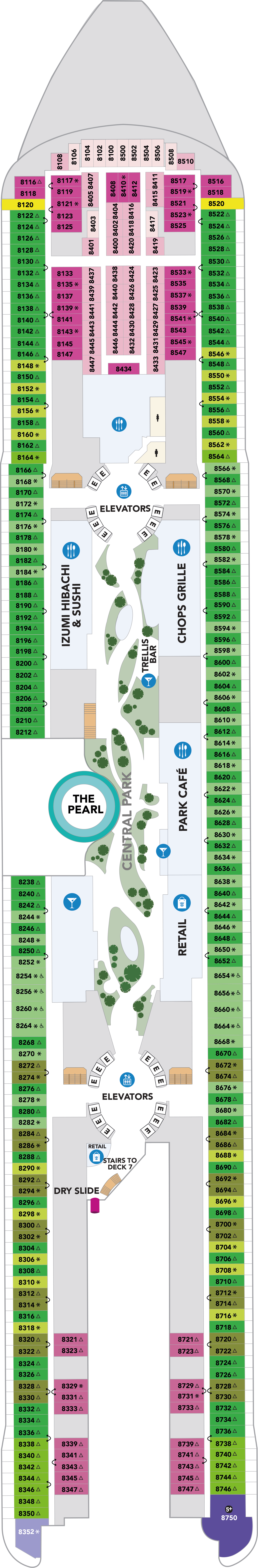 Icon of the Seas - Royal Caribbean International - Deck 8 (Deck 8)
