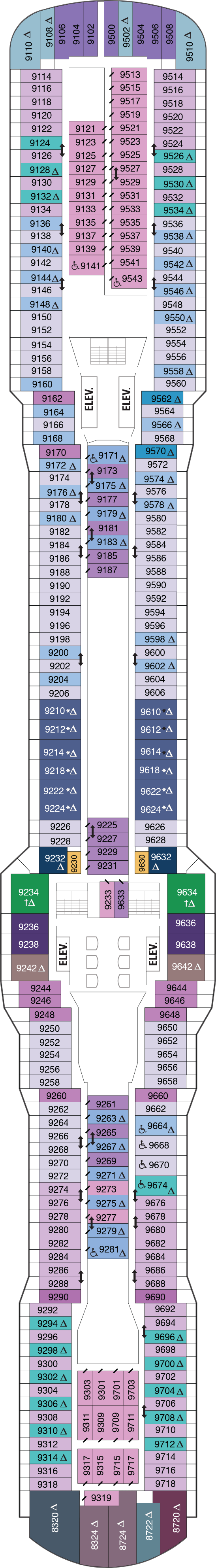 Ovation of the Seas - Royal Caribbean International - Deck 9
