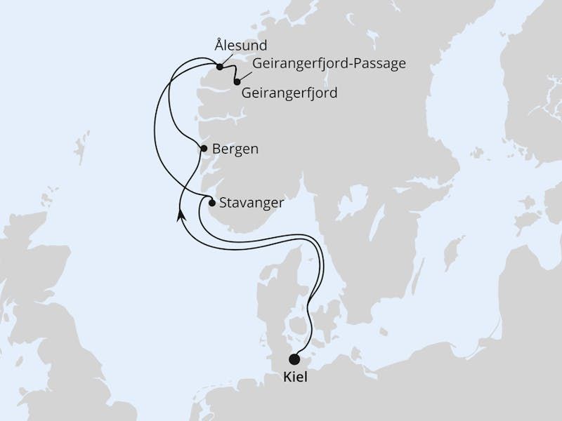 Norwegen ab Kiel