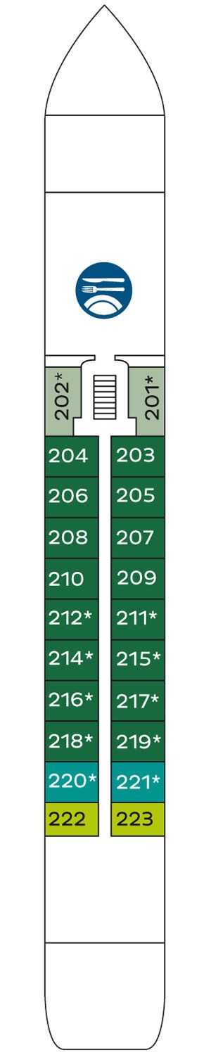 MS KATHARINA VON BORA - Nicko Cruises - Deck 1 (Hauptdeck)
