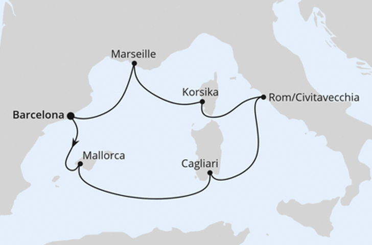Impression zu AIDA Angebot der Woche - AIDAcosma - Mediterrane Schätze mit Sardinien