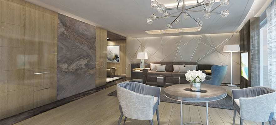 Norwegian Encore - Norwegian Cruise Line - The Haven Deluxe Owner's Suite mit großem Balkon (H2)