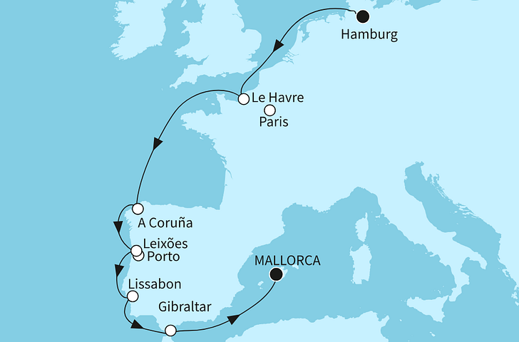 Impression zu Sommer 2027 - Mein Schiff 3 oder Mein Schiff 6 - Europas Westküste