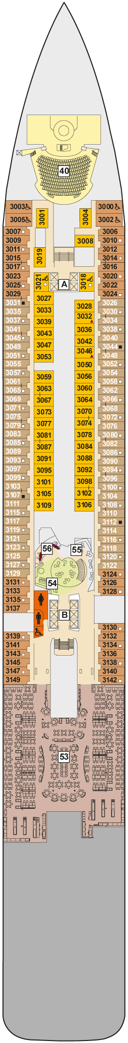 Mein Schiff 7 - TUI Cruises - Deck 3 (Atlantik)