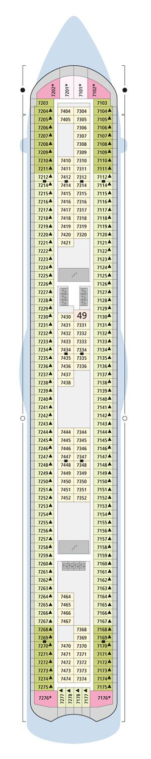 AIDAbella - AIDA Cruises - Deck 7 (Deck 7)