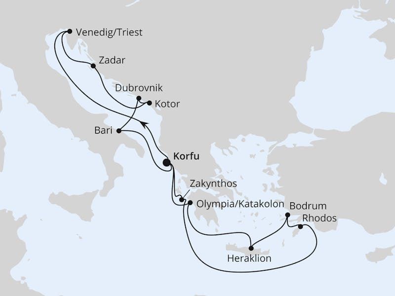 Adria & Griechenland ab Korfu 2