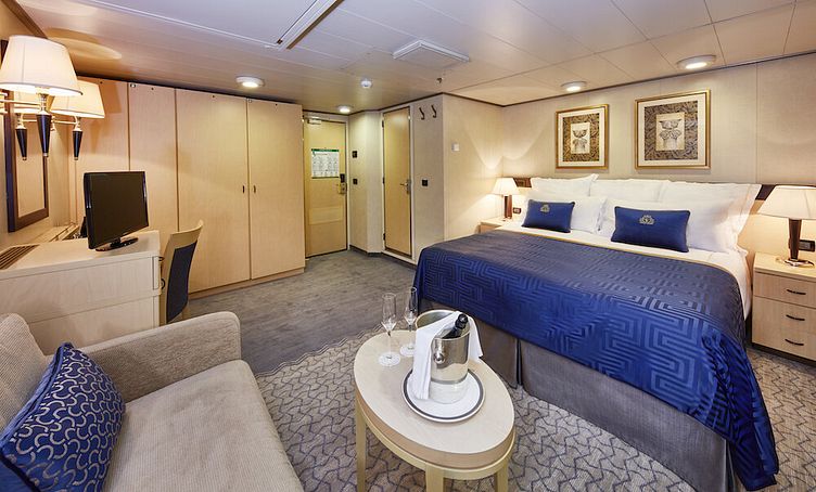 Queen Victoria - Cunard Line - Deluxe Zweibett innen, Mittschiffs, Deck 6, 8 (GA)