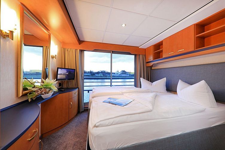 MS Sans Souci - Plantours Flusskreuzfahrten - Kategorie 3, Zweibett außen, französischer Balkon (SK03)
