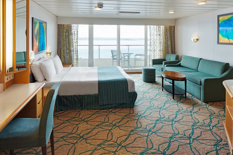 Gemütliche Außenkabine Ocean View auf der Grandeur of the Seas