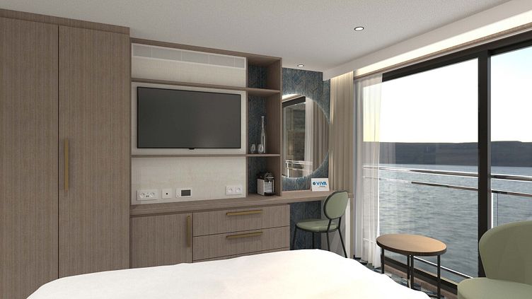 MS VIVA ONE - VIVA Cruises - 2-Bett-Kabine, Diamant-/Rubindeck