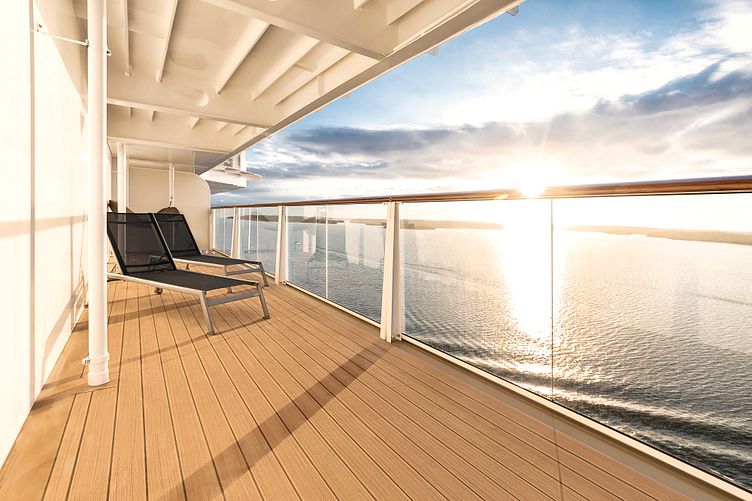 Abb. zeigt Kabine der Mein Schiff 1. Abweichungen möglich.