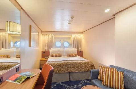 Kabine an Bord der Vasco da Gama